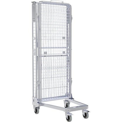 Roll container, 5-sided, steel dolly, H 1895 mm.