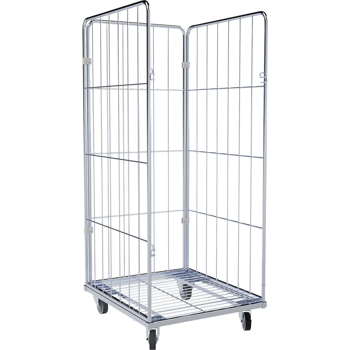 Laundry trolley, 3-sided, HxWxD 1700 x 810 x 720 mm.