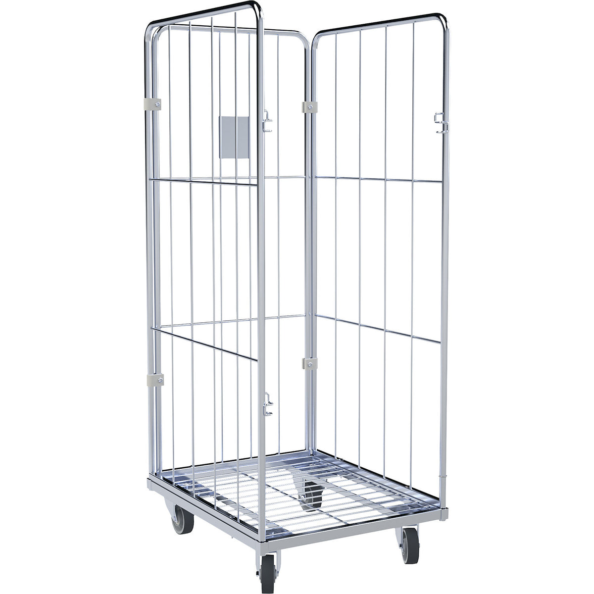 Laundry trolley, 3-sided, HxWxD 1520 x 720 x 600 mm.