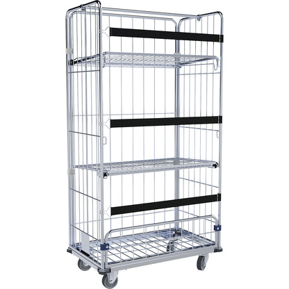 Laundry trolley, 4-sided, HxWxD 1740 x 560 x 940 mm, 1 clothes rail.