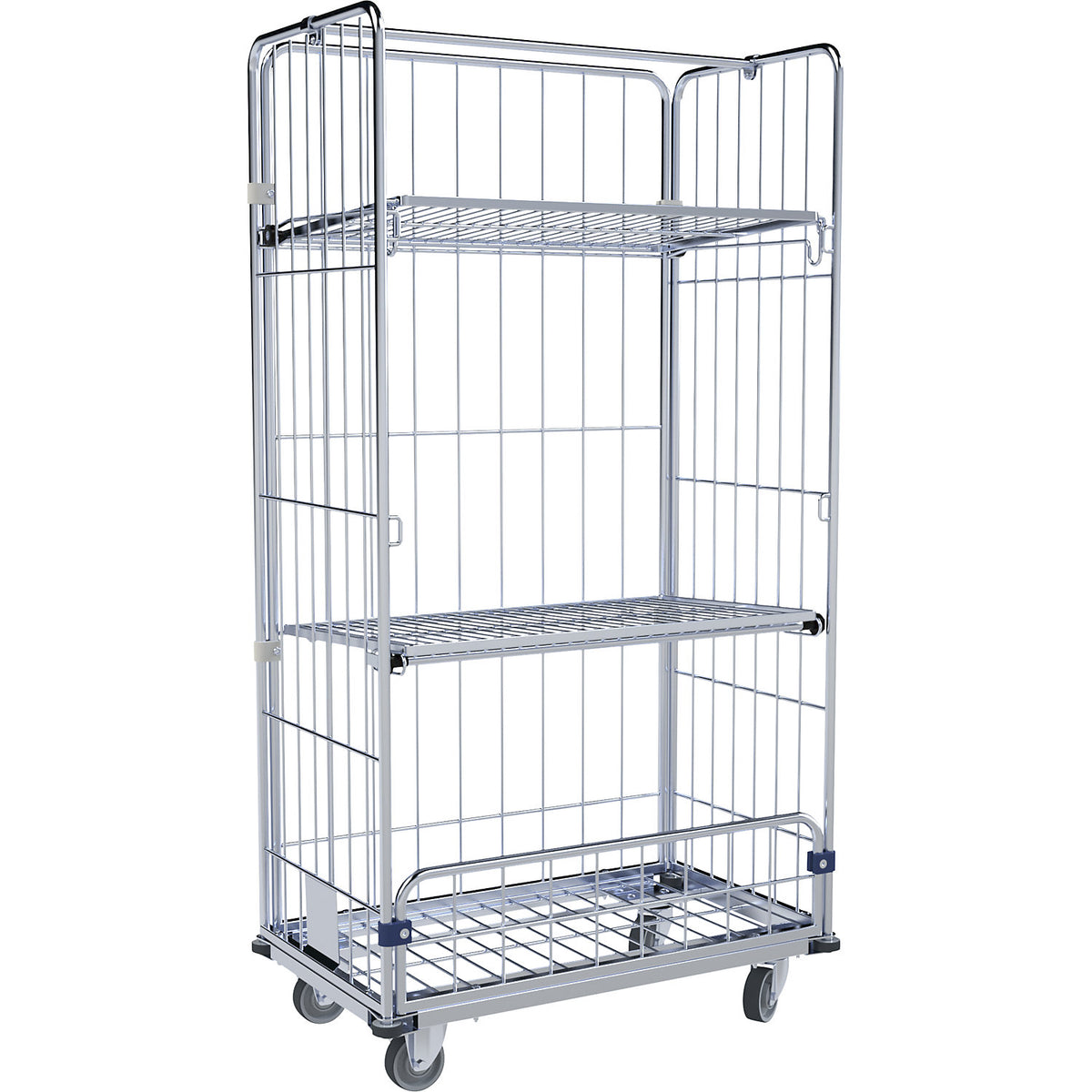 Laundry trolley, 4-sided, HxWxD 1740 x 560 x 940 mm, 1 clothes rail.