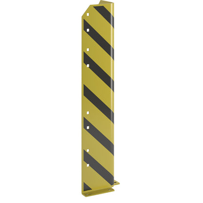 Impact protection, steel, L-shaped, wall thickness 5 mm, height 800 mm.