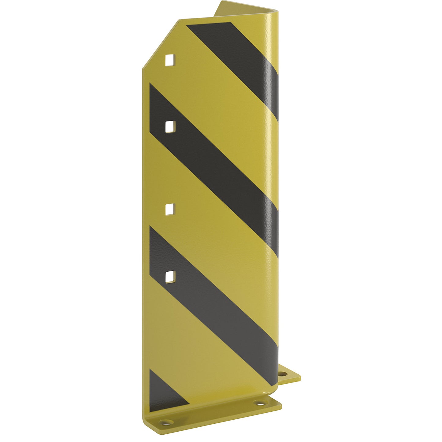 Impact protection, steel, L-shaped, wall thickness 5 mm, height 400 mm.