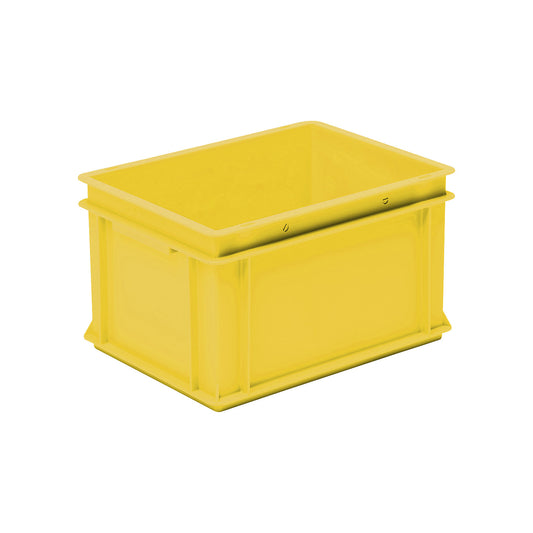 Euro box pallet, LxWxH 400 x 300 x 220 mm, yellow, pack of 4.
