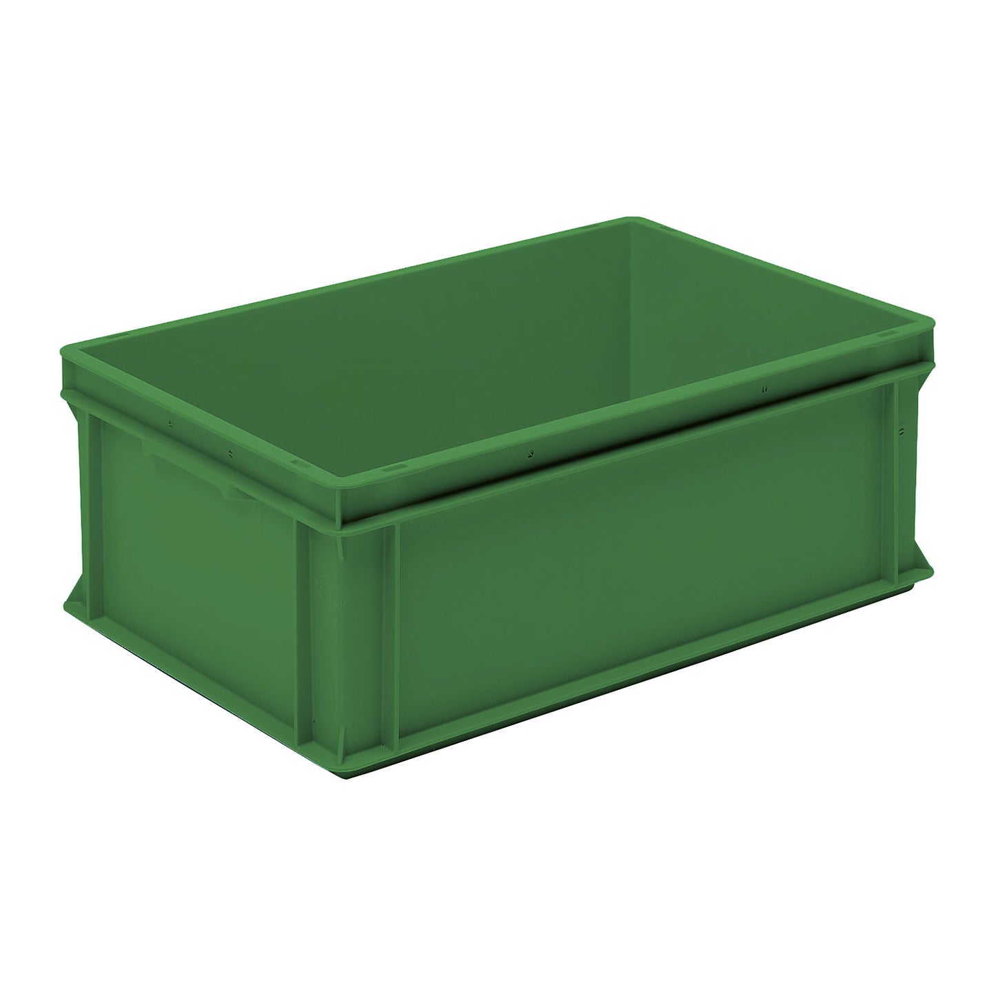 Euro box pallet, LxWxH 600 x 400 x 220 mm, green, pack of 4.