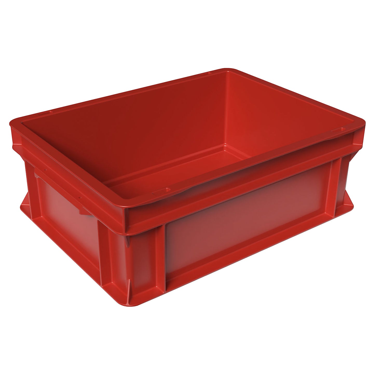 Euro box pallet, LxWxH 400 x 300 x 145 mm, red, pack of 6.