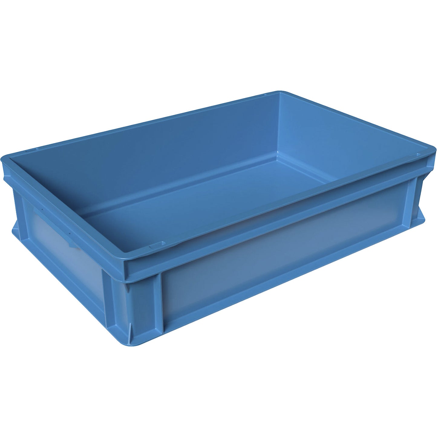 Euro box pallet, LxWxH 600 x 400 x 145 mm, blue, pack of 4.