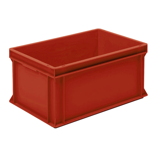 Euro box pallet, LxWxH 600 x 400 x 270 mm, red, pack of 2.