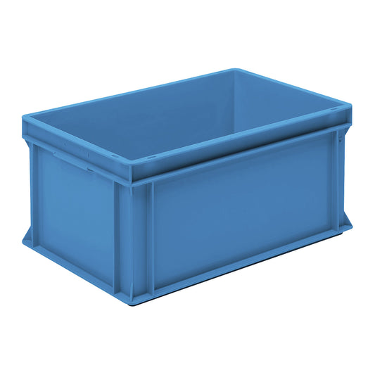 Euro box pallet, LxWxH 600 x 400 x 270 mm, blue, pack of 2.