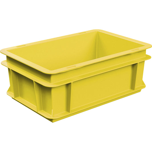 Euro box pallet, LxWxH 300 x 200 x 120 mm, yellow, pack of 10.