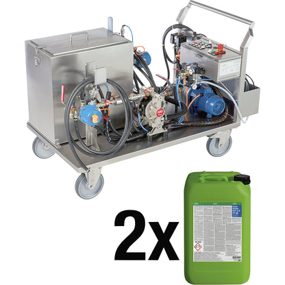 Cleaning set RWR-80 L KST Dual Automatic, with 2 x 20 l Power Cleaner KST 2.0, for cooling channels.