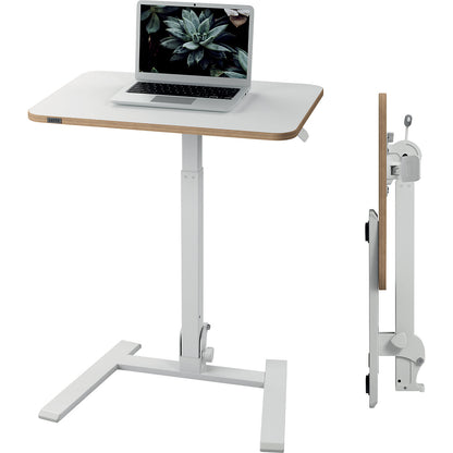 Desk, folding, HxWxD 740 - 1090 x 460 x 650 mm, white.