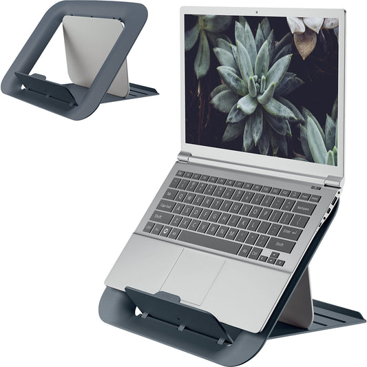 Laptop stand Leitz Ergo, height 162 - 176 mm, grey.