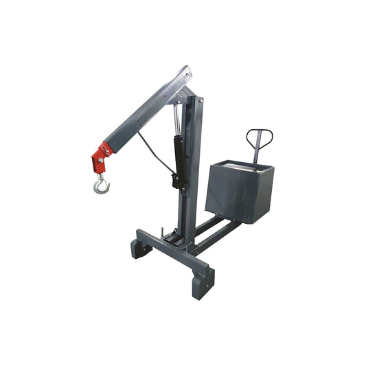 Counterbalance crane, manual, max. load 550 kg.