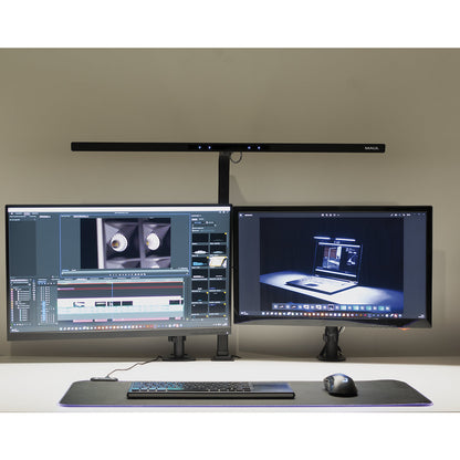 MAULgate LED monitor light, dimmable, black.