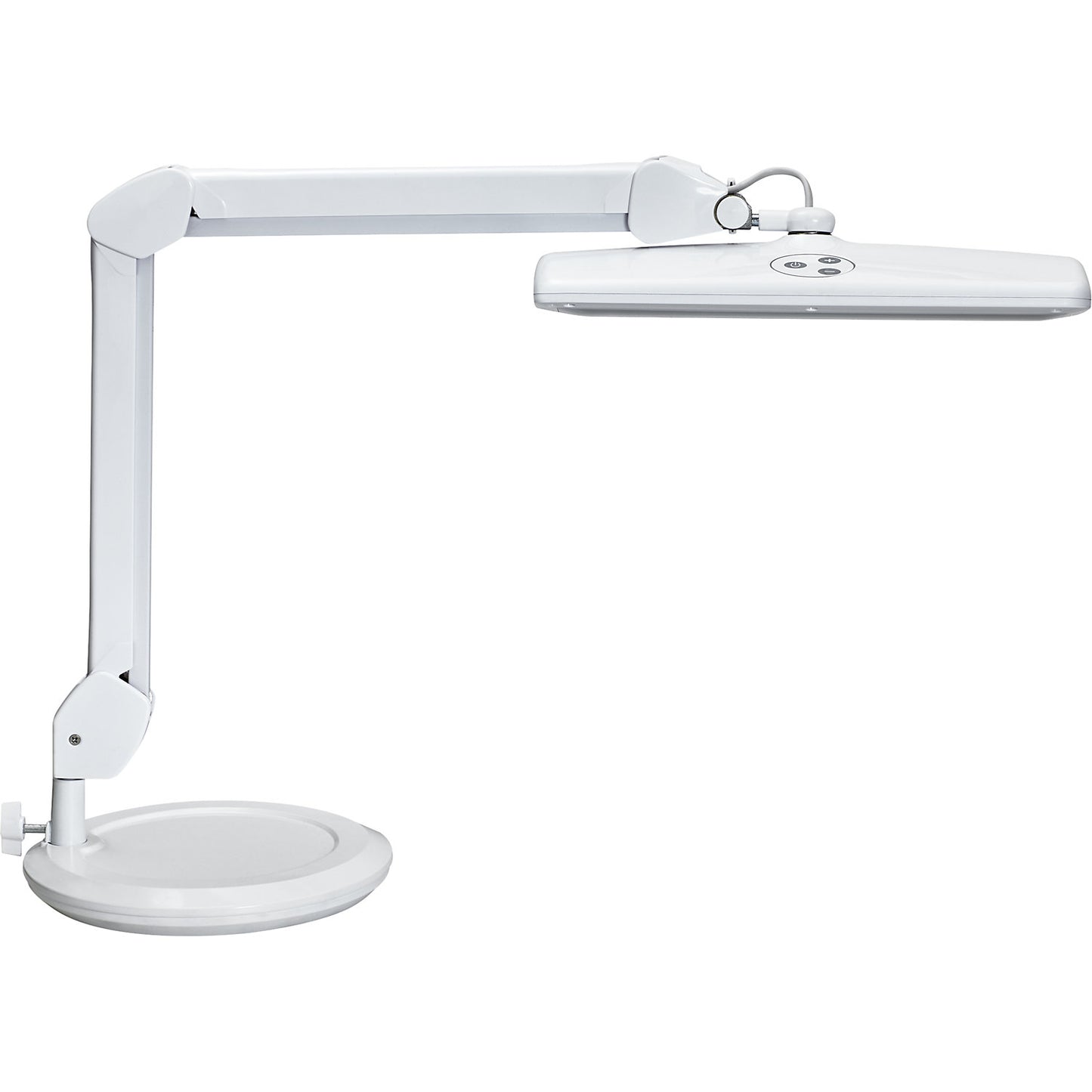 MAULintro LED desk lamp, dimmable, with base, white.