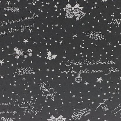 Christmas All Over dispatch box, pack of 20, internal dimensions 350 x 315 x 170 mm, charcoal.