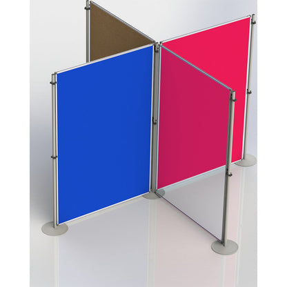 Functional partitions, fabric cover, HxW 1800 x 1200 mm, royal blue, pack of 1.