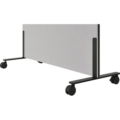 Whiteboard Silva, mobile, enamelled steel / PET felt, light grey.
