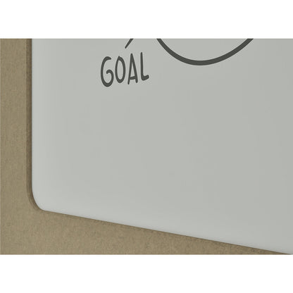 Whiteboard Silva, mobile, enamelled steel / PET felt, beige.