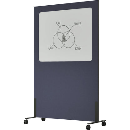 Whiteboard Silva, mobile, enamelled steel / PET felt, blue.