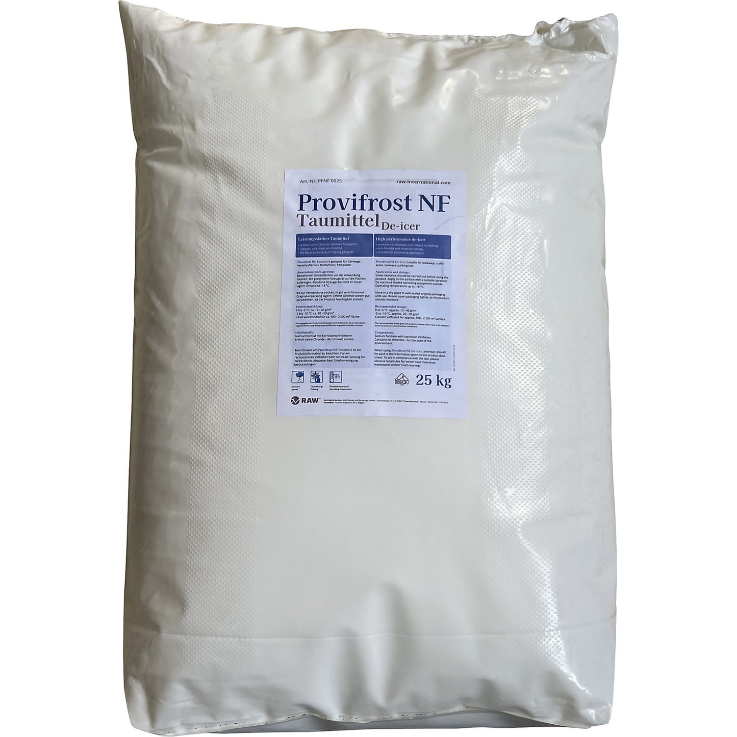 Provifrost winter grit, 25 kg bag, no salt, environmentally friendly, pack of 20.