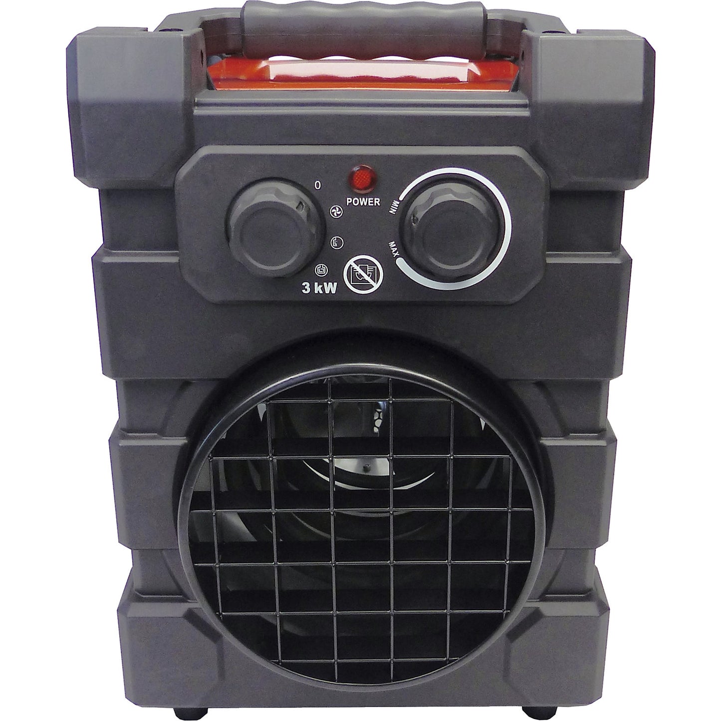 Electric heater, 3000 W, 3 kW, LxWxH 235 x 330 x 350 mm.