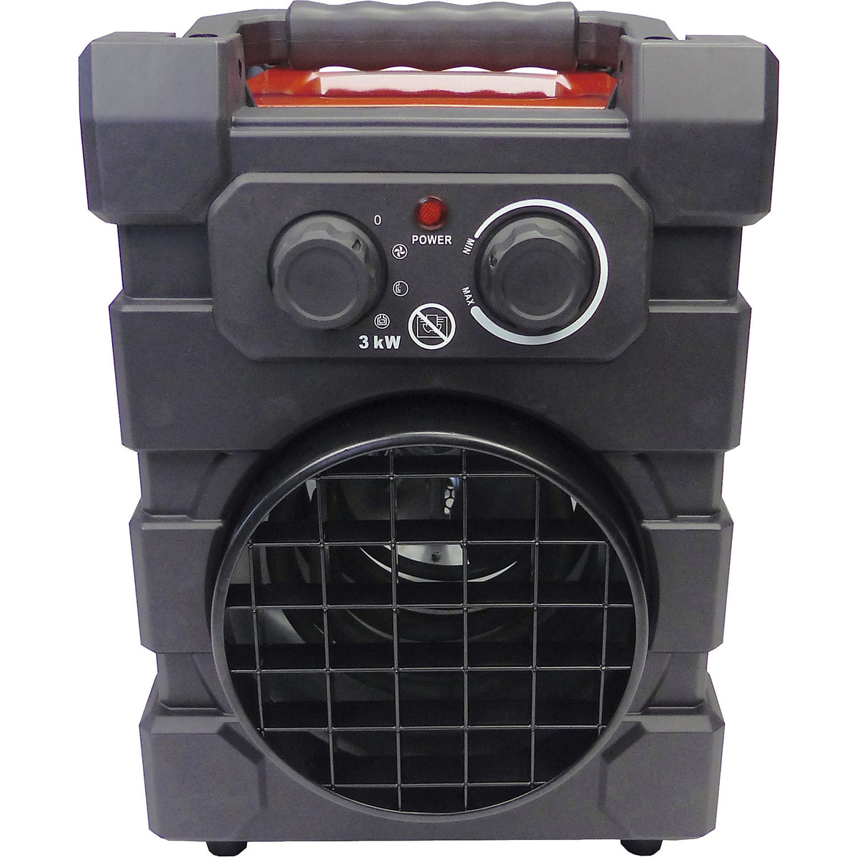 Electric heater, 3000 W, 3 kW, LxWxH 235 x 330 x 350 mm.