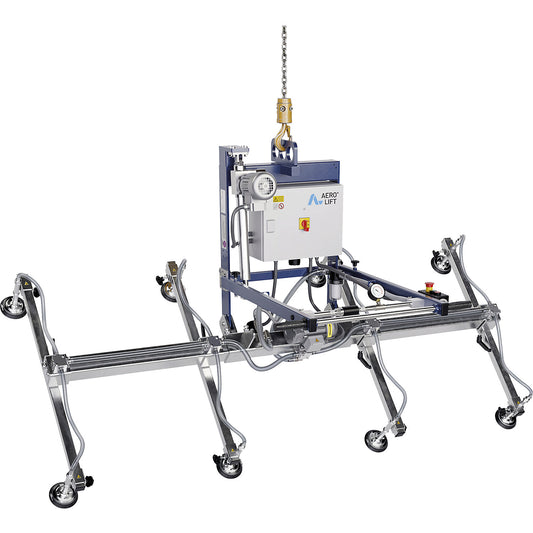 AERO-90° vacuum lifter, max. load 500 kg, disc Ø 270 mm, 8 discs.