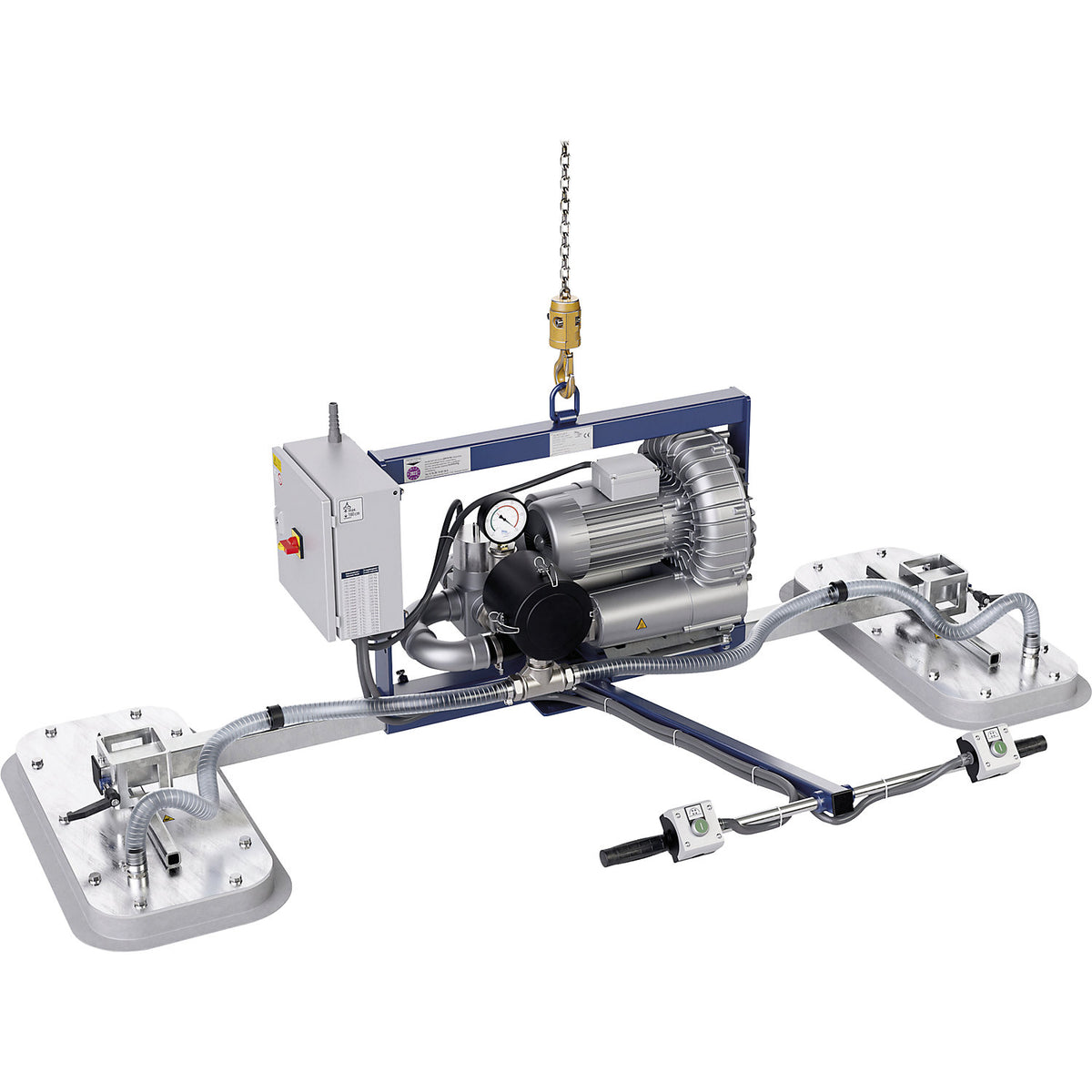 AERO-PORO vacuum lifter, fixed, load capacity 600 kg, 2 discs.