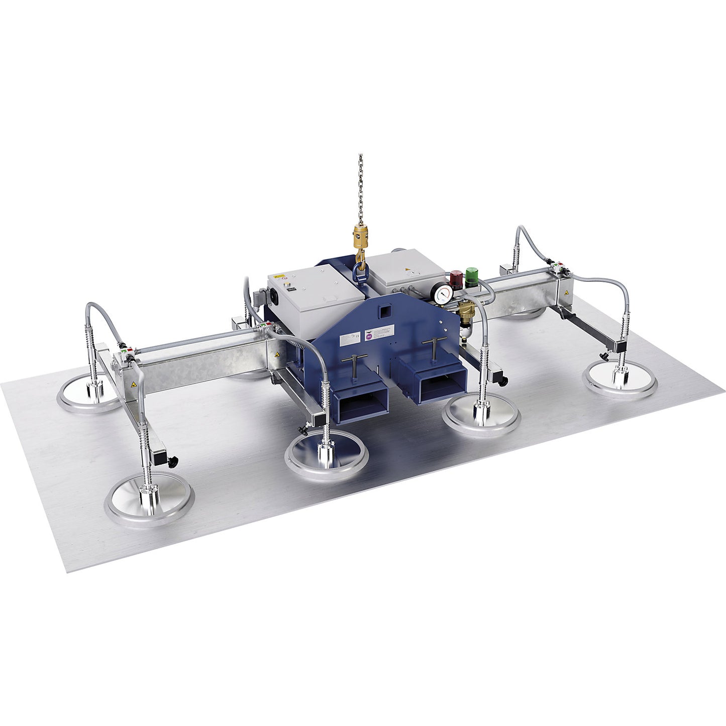 AERO-SELECT vacuum lifter, max. load 400 kg, disc Ø 210 mm, 4 discs.