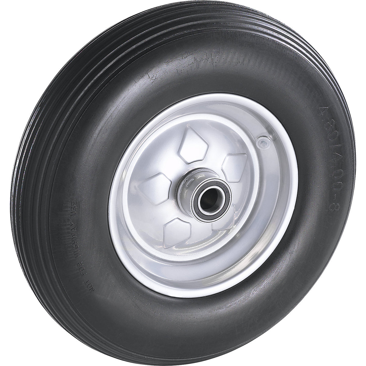 PU wheel, ball bearing, wheel Ø x width 400 x 100 mm.