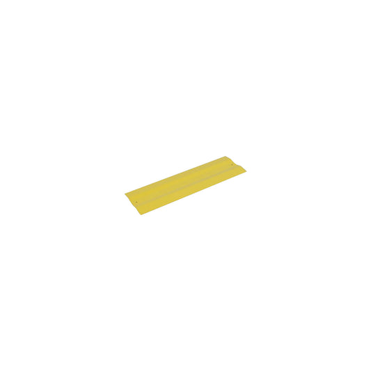 Steel parking rail, LxWxH 800 x 250 x 23 mm, yellow.