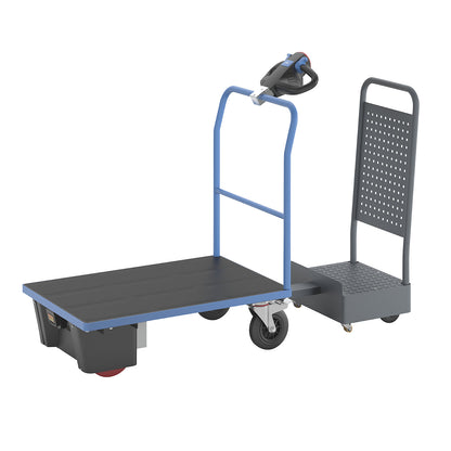 Platform truck with electric drive, with driver's platform, LxW 1795 x 700 x 1320 mm.
