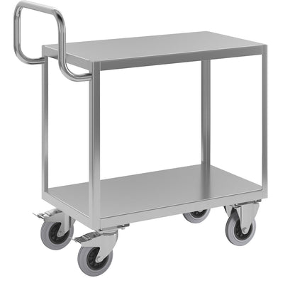 Stainless steel assembly trolley, 2 shelves, LxWxH 1045 x 510 x 915 mm.