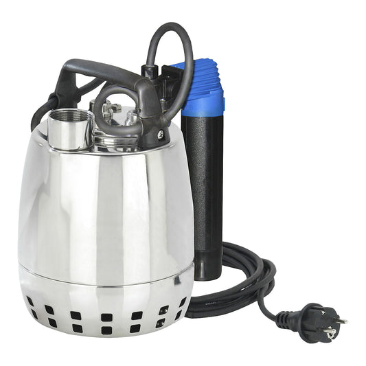 Submersible drainage pump GXRM 9 GF, chrome nickel steel, max. 9 m, 0.25 kW.