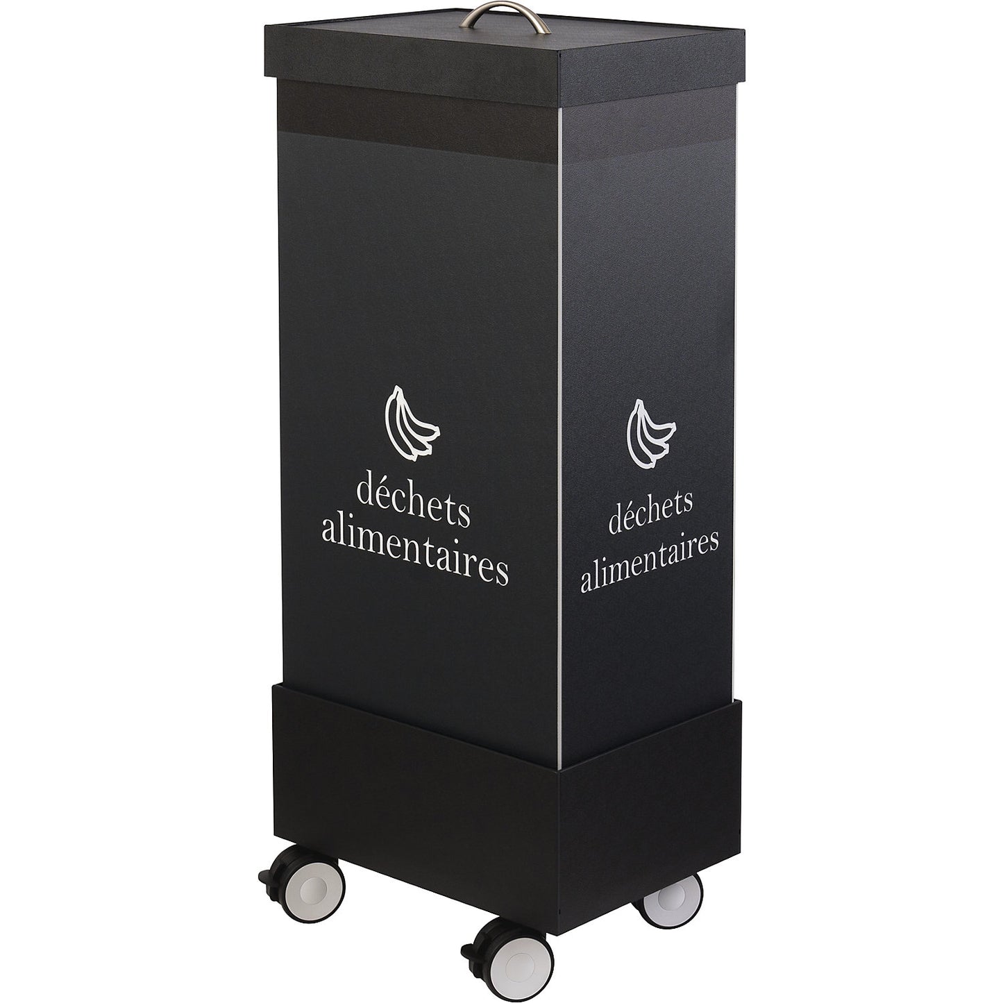 Trolley for recycling bins, for 1 container, black.