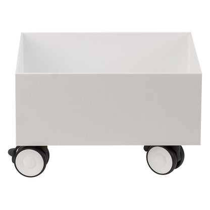 Trolley for recycling bins, for 1 container, white.