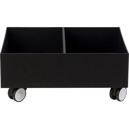 Trolley for recycling bins, for 2 containers, black.