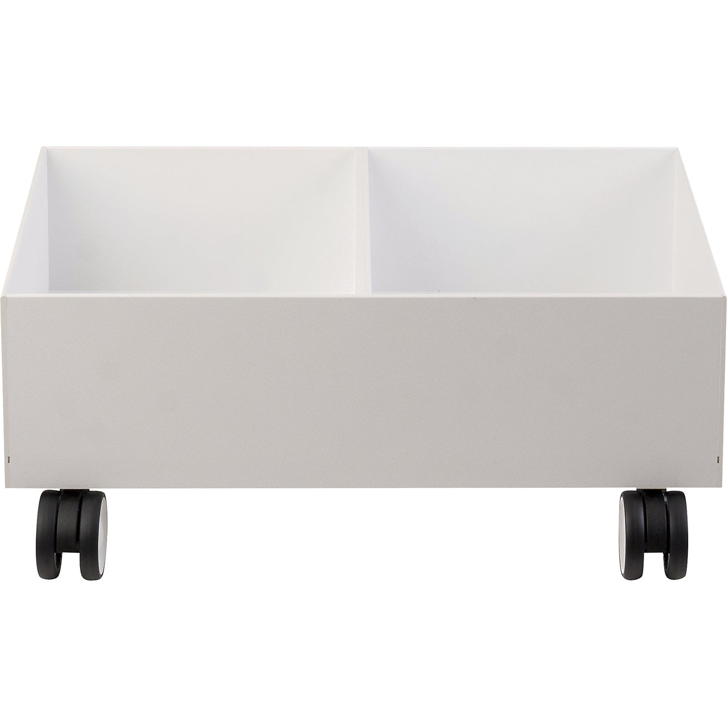 Trolley for recycling bins, for 2 containers, white.