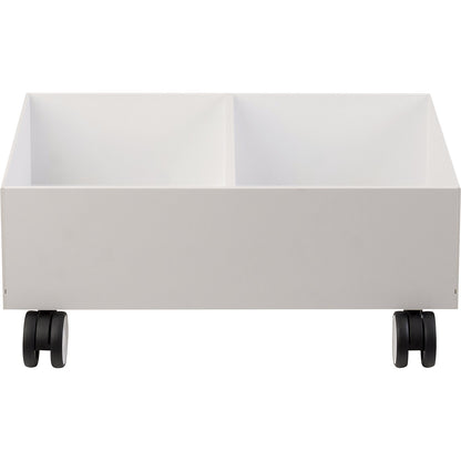 Trolley for recycling bins, for 2 containers, white.