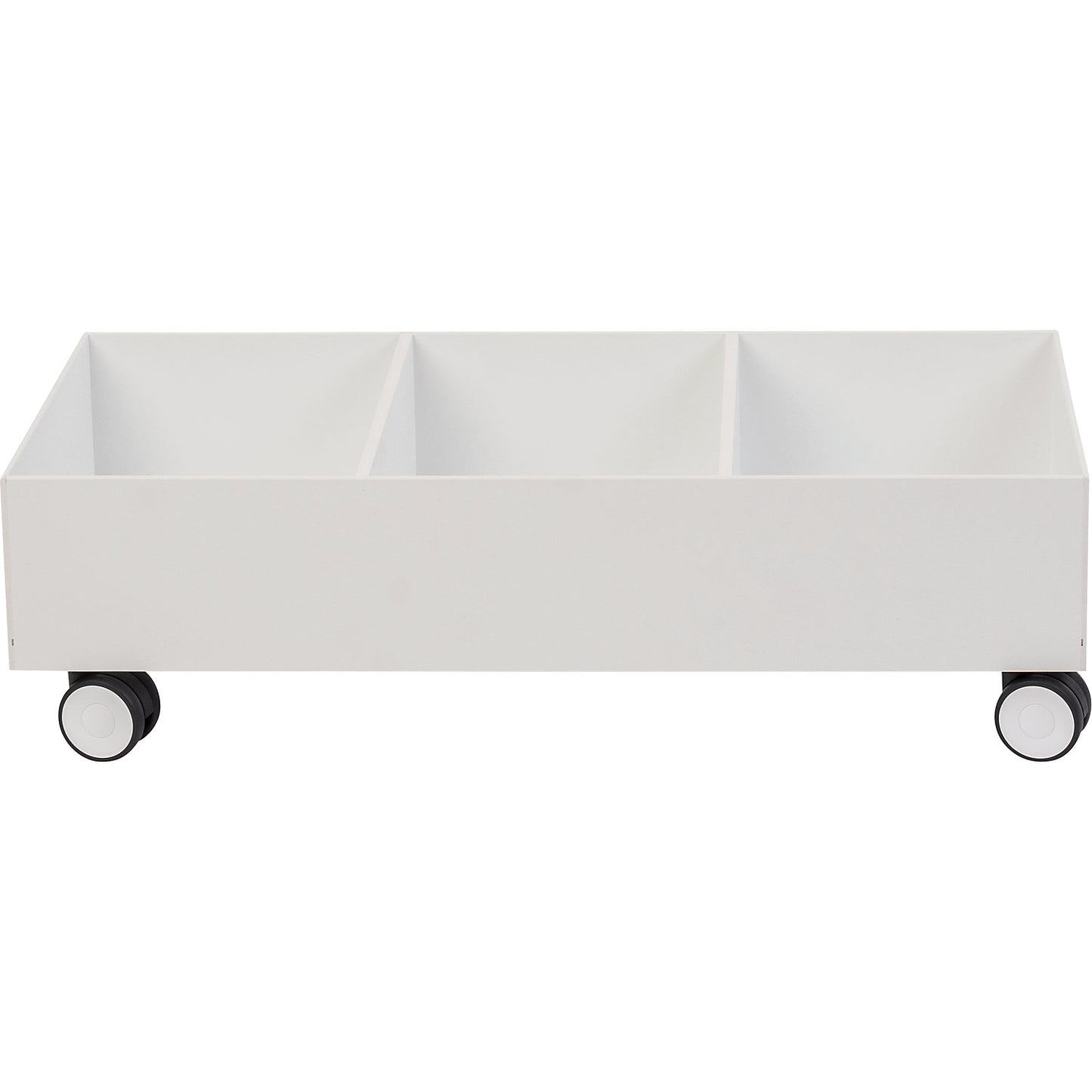 Trolley for recycling bins, for 3 containers, white.