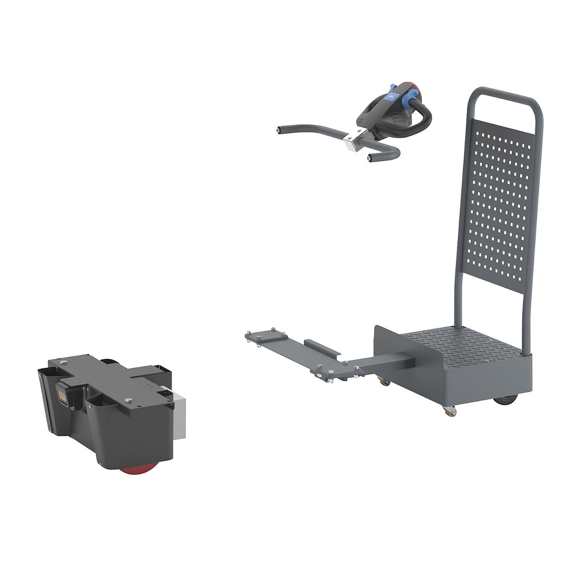 Operator platform with NEO e-module, for cupboard trolleys, width 700 mm.