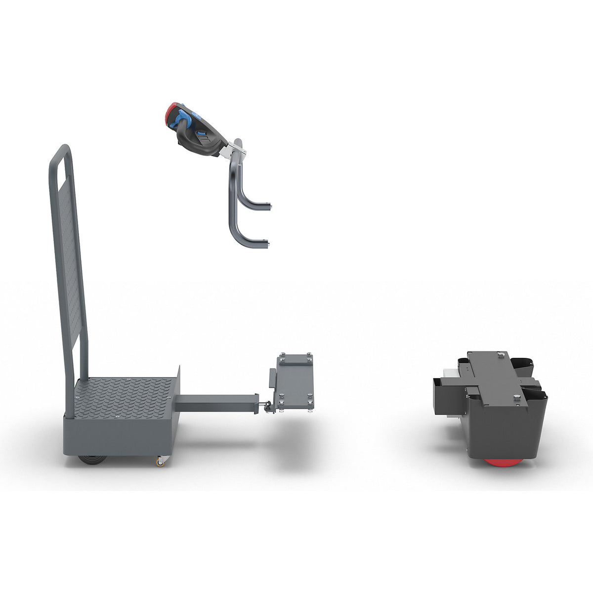 Operator platform with NEO e-module, for assembly trolley, width 700 mm.