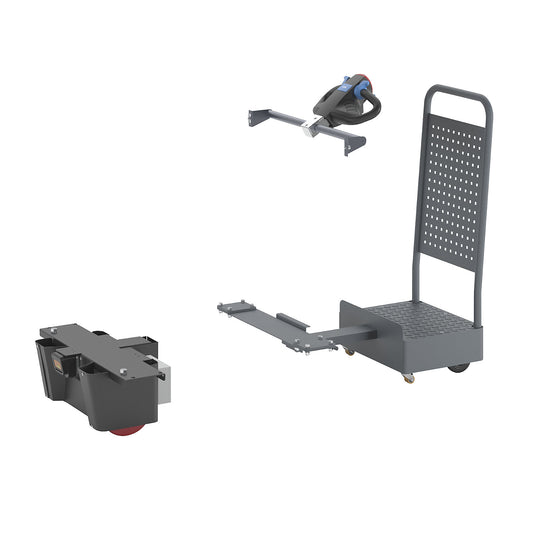 Operator platform with NEO e-module, for box trolley, width 800 mm.