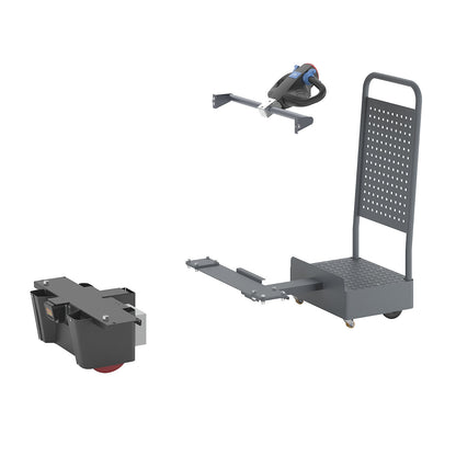 Operator platform with NEO e-module, for box trolley, width 800 mm.