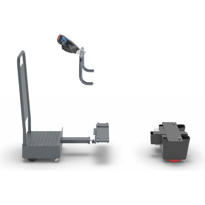 Operator platform with NEO e-module, for CustomLine assembly trolley, width 700 mm.