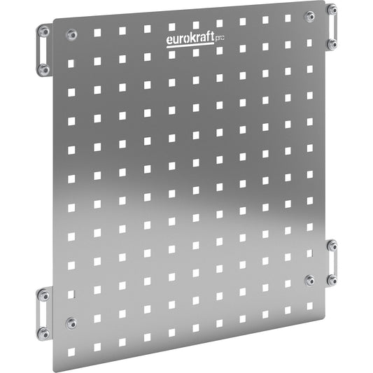 CustomLine perforated pannel, for assembly trolley, stainless steel.