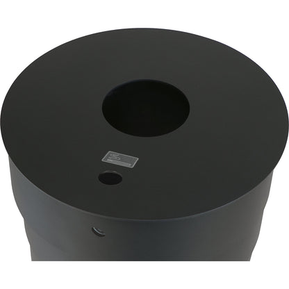 Outdoor waste collector, capacity 80 L, black, incl. ashtray.