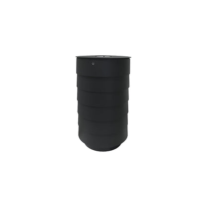 Outdoor waste collector, capacity 80 L, black.